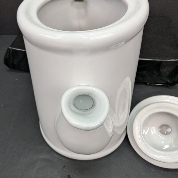 Vintage Dutchess Stoneware 6 Cup Coffee Server with Lid Floral Hibiscus Flower - Picture 8 of 10